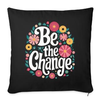 Altruisme Don désintéressé Donner d’école - Housse de coussin décorative 45 x 45 cm - noir - Devant