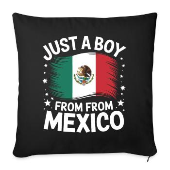 Mexico Mexico Mexican Spanish - Sofa pillowcase 17,3'' x 17,3'' (45 x 45 cm) - black - Front