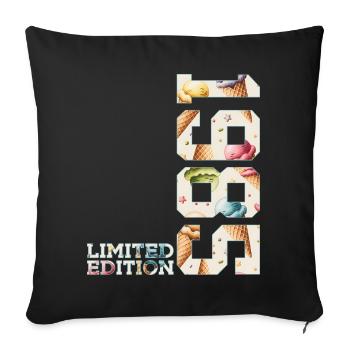 LIMITED EDITION 1985 41 JAHRE EIS 41. GEBURTSTAG - Sofa pillowcase 17,3'' x 17,3'' (45 x 45 cm) - black - Front
