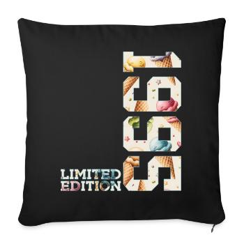 LIMITED EDITION 1995 31 JAHRE EIS 31. GEBURTSTAG - Sofa pillowcase 17,3'' x 17,3'' (45 x 45 cm) - black - Front