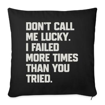 Citation humoristique pour confident - Housse de coussin décorative 45 x 45 cm - noir - Devant