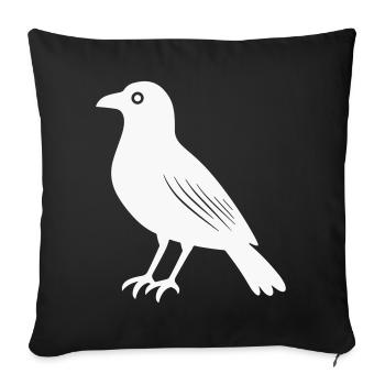 Raven - Sofa pillowcase 17,3'' x 17,3'' (45 x 45 cm) - black - Front