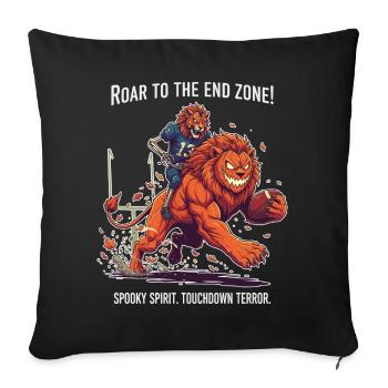 Spooky Touchdown Terror - Sofakissenbezug 45 x 45 cm - Schwarz - Vorne