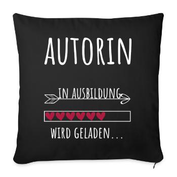 Creative Writing Student Profession Author - Sofa pillowcase 17,3'' x 17,3'' (45 x 45 cm) - black - Front