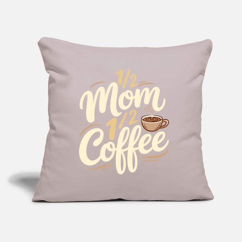 Mutter Koffein Halb Mama Halb Kaffee Sofakissenbezug 45 x 45 cm