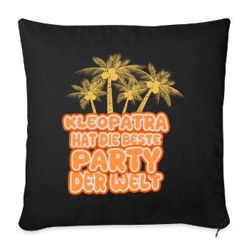 Gift for Cleopatra - Sofa pillowcase 17,3'' x 17,3'' (45 x 45 cm) - black - Front