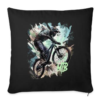 Mtb - Sofa pillowcase 17,3'' x 17,3'' (45 x 45 cm) - black - Front