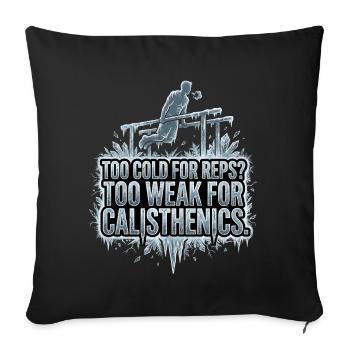 Calisthenics Eis - Sofa pillowcase 17,3'' x 17,3'' (45 x 45 cm) - black - Front