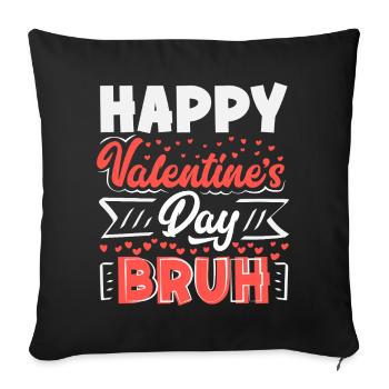 Retro Heart Valentine's Day Design Love - Sofa pillowcase 17,3'' x 17,3'' (45 x 45 cm) - black - Front