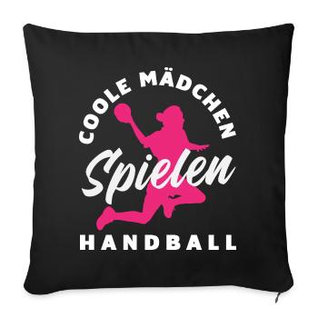 Handball Handball Player Handball Coach Fan Gift - Sofa pillowcase 17,3'' x 17,3'' (45 x 45 cm) - black - Front
