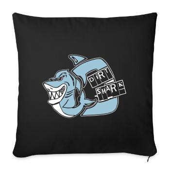 dirt shark - Sofakissenbezug 45 x 45 cm - Schwarz - Vorne