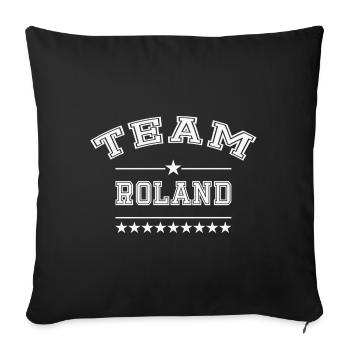 Équipe Roland - Housse de coussin décorative 45 x 45 cm - noir - Devant