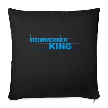 Heimwerker KING - Sofakissenbezug 45 x 45 cm - Schwarz - Vorne