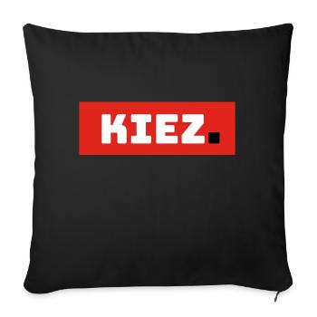 Kiez - Sofakissenbezug 45 x 45 cm - Schwarz - Vorne