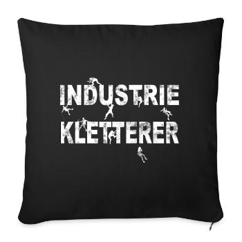 Industriekletterer Job Seilzugangstechniker - Sofakissenbezug 45 x 45 cm - Schwarz - Vorne