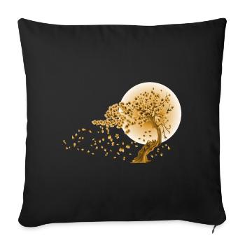 Japonais Mode Style 03 - Housse de coussin décorative 45 x 45 cm - noir - Devant