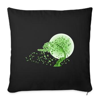 Japan Japanese Fashion Bonsai Moon Fantasy - Sofa pillowcase 17,3'' x 17,3'' (45 x 45 cm) - black - Front