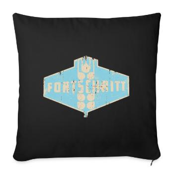 DDR IFA Landmaschinen FORTSCHRITT - Sofakissenbezug 45 x 45 cm - Schwarz - Vorne