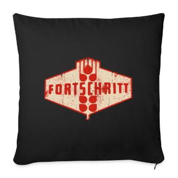 DDR Landmaschinen IFA - FORTSCHRITT - Sofakissenbezug 45 x 45 cm - Schwarz - Vorne