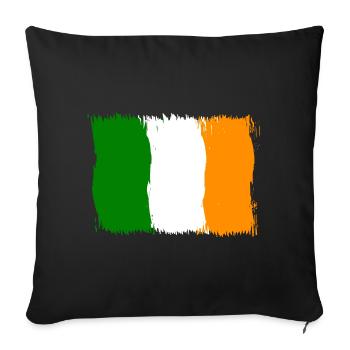 Irlande , Drapeau Drapeau Cadeau - Housse de coussin décorative 45 x 45 cm - noir - Devant