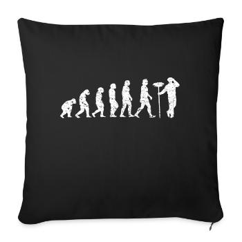 Ramoneur Ramoneur Cadeau Balayeuse de nourriture - Housse de coussin décorative 45 x 45 cm - noir - Devant