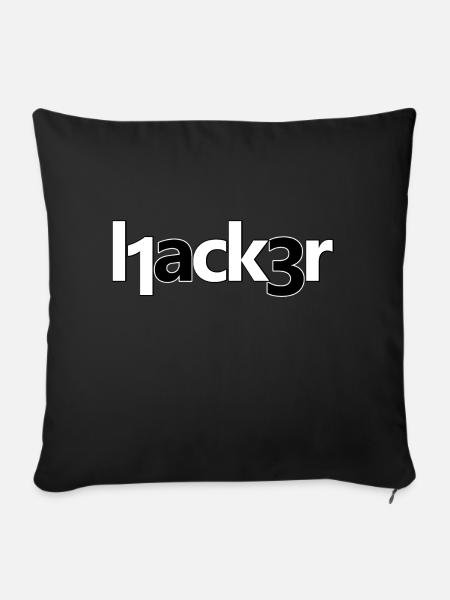 Hacker - Sofakissenbezug 45 x 45 cm - Schwarz