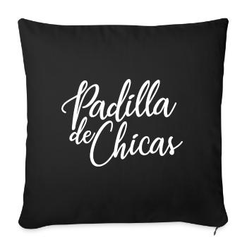 Padilla de Chicas Bride's Gang Bridesmaid Wedding - Sofa pillowcase 17,3'' x 17,3'' (45 x 45 cm) - black - Front