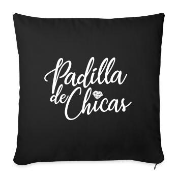 Padilla de Chicas Bride's Gang Bridesmaid Wedding - Sofa pillowcase 17,3'' x 17,3'' (45 x 45 cm) - black - Front