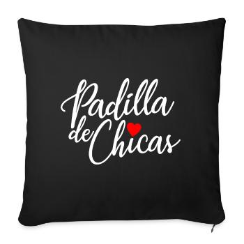 Padilla de Chicas Bride's Gang Bridesmaid Wedding - Sofa pillowcase 17,3'' x 17,3'' (45 x 45 cm) - black - Front