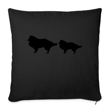 Canine - Sofa pillowcase 17,3'' x 17,3'' (45 x 45 cm) - black - Front