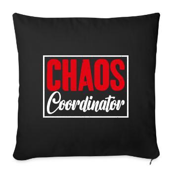 Graphic of the Head of Activities of the - Sofa pillowcase 17,3'' x 17,3'' (45 x 45 cm) - black - Front