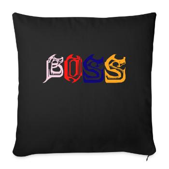 Trading de Bitcoin et d'actions cryptographiques - Housse de coussin décorative 45 x 45 cm - noir - Devant