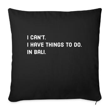 Bali - Sofa pillowcase 17,3'' x 17,3'' (45 x 45 cm) - black - Front
