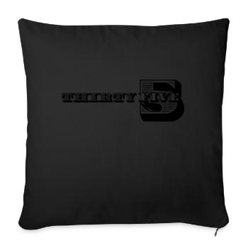 35. Geburtstag Geschenkideen für Ihn Herren Shirt - Sofakissenbezug 45 x 45 cm - Schwarz - Vorne