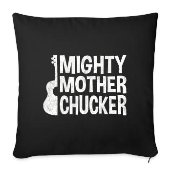 Puissante mère Chucker - Housse de coussin décorative 45 x 45 cm - noir - Devant
