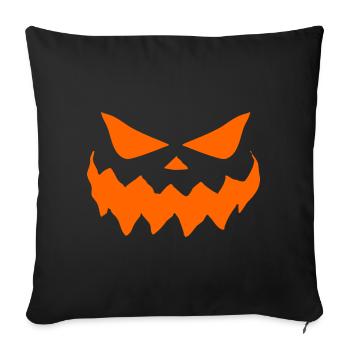 Halloween Gesicht Kostüm Halloweenparty - Sofakissenbezug 45 x 45 cm - Schwarz - Vorne