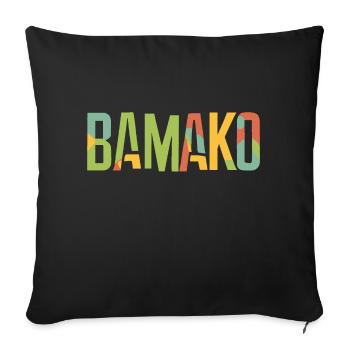 Bamako - Housse de coussin décorative 45 x 45 cm - noir - Devant
