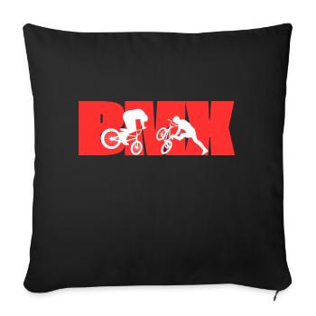 BMX - Sofa pillowcase 17,3'' x 17,3'' (45 x 45 cm) - black - Front