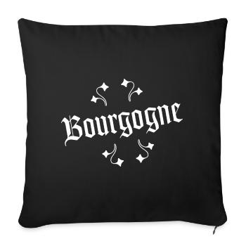 BOURGOGNE Burgundy - Housse de coussin décorative 45 x 45 cm - noir - Devant