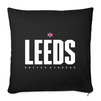 Leeds City Logo Graphic Tee - Sofa pillowcase 17,3'' x 17,3'' (45 x 45 cm) - black - Front
