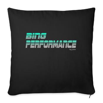 bing performance 1 - Sofakissenbezug 45 x 45 cm - Schwarz - Vorne