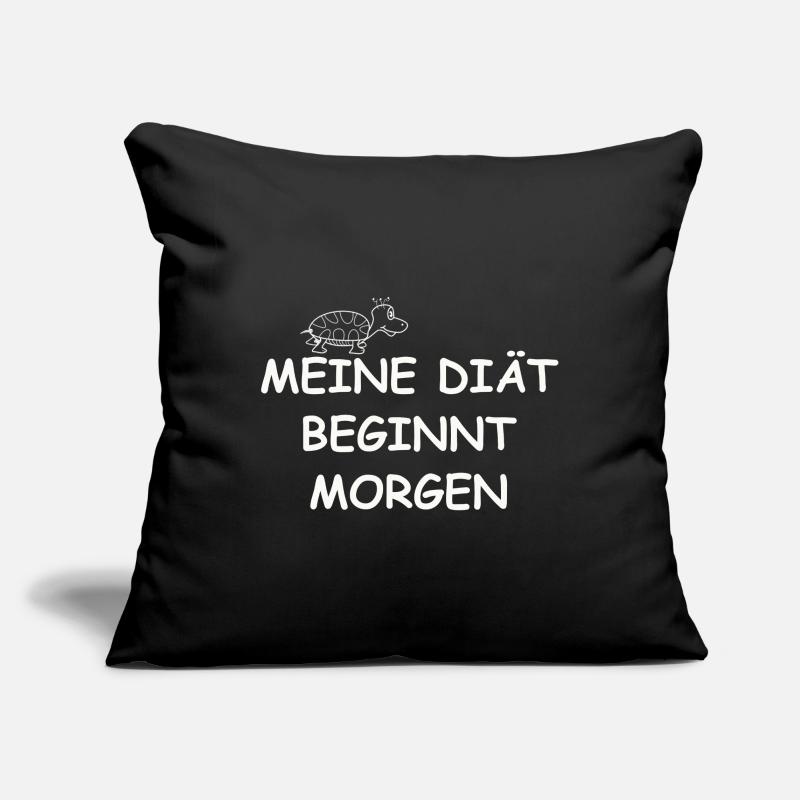 DIÈTE Housse de coussin décorative 45 x 45 cm