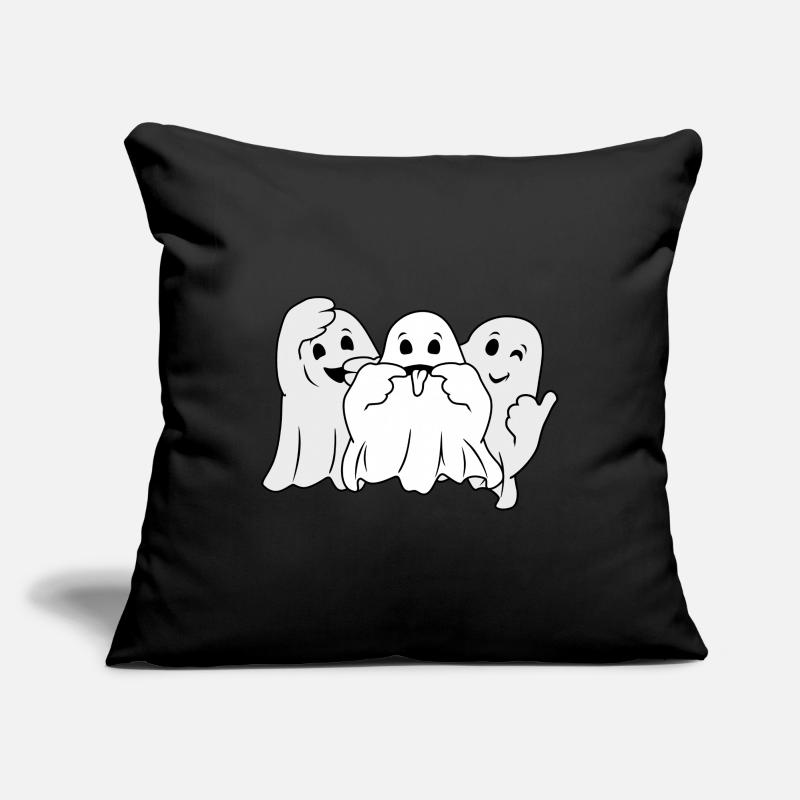 Three funny ghosts Sofa pillowcase 17,3'' x 17,3'' (45 x 45 cm)