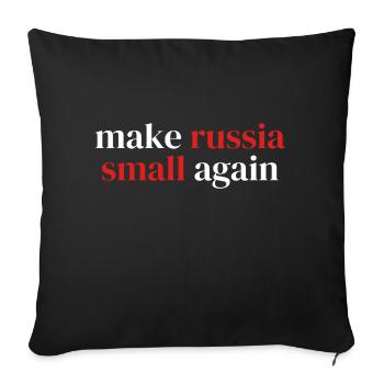 make russia small again - Sofakissenbezug 45 x 45 cm - Schwarz - Vorne