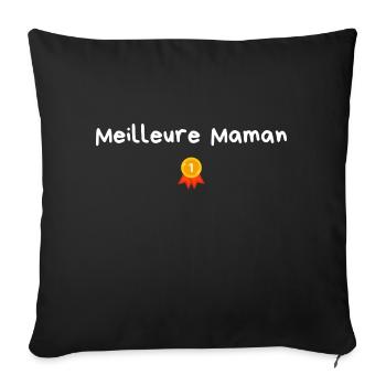 Beste Mama - Mama Geschenkidee - Sofakissenbezug 45 x 45 cm - Schwarz - Vorne