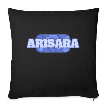 Gift for Arisara - Sofa pillowcase 17,3'' x 17,3'' (45 x 45 cm) - black - Front