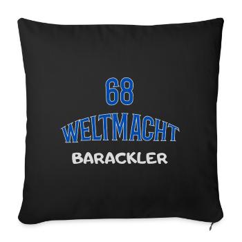 68 World Power Barracks - Sofa pillowcase 17,3'' x 17,3'' (45 x 45 cm) - black - Front