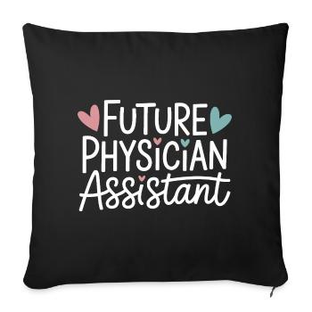 Futur assistant médical - Housse de coussin décorative 45 x 45 cm - noir - Devant