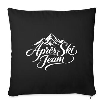 Après Ski Team Mountains - Sofa pillowcase 17,3'' x 17,3'' (45 x 45 cm) - black - Front