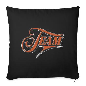 Team - Sofa pillowcase 17,3'' x 17,3'' (45 x 45 cm) - black - Front